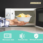 200 Count 16 oz Paper Bowls, Disposable Compostable Bowls, Heavy Duty Biodegradable Sugarcane Bagasse Bowl for Breakfast, Salad, Snacks, Fruits, Desserts, White