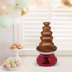Chocolate Fountain Commercial Hot Chocolate Fondue Tower 5 Tier 7 lb Large Capacity Stainless Steel Chocolate Melting Heating Machine for Nacho Cheese Liqueurs Party Wedding