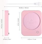 VOBAGA Mug Warmer & Coffee Mug Warmer with 4 Hours Auto Shut-Off, Coffee Warmer Plate for Office Home Desk Use with 3 Temperature Settings, Cup Warmer for Cocoa, Tea, Milk, Water, Coffee Gifts(No Cup)