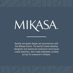 Mikasa Satin Loft 65-Piece Flatware Set for 12, 18/10 Stainless Steel Silverware with Forks, Knives, Spoons, and Serving Utensils, Durable and Elegant Design