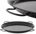 Enameled Paella Pan (Carbon Steel, 32 in - 80 cm (40 Servings) (4 hangers))