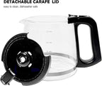 12-Cup Replacement Glass Coffee Carafe Compatible with Mr. Coffee LMX, TP, MMX, and MSX series coffeemakers