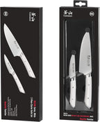 Cangshan HELENA Series German Steel Forged Starter Knife Set (White, 2-Piece)