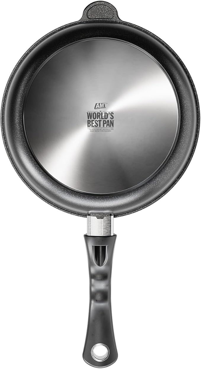 AMT Gastroguss The World´S [.] Casserole Frying pan Non-Induction, Diameter 24 cm, Height 7 cm, cast Aluminium (Aluminium), Lotan® Non-Stick Coating for Fat-Free-Frying, AMZN-724-US