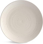 Sango Siterra Artist's Blend 16-Piece Stoneware Dinnerware Set for 4, Green, Cream & White Glossy Dishes with Speckles, Ceramic Plates and Bowls Sets for Everyday Dining, Microwave & Dishwasher Safe