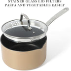 Martha Stewart 12 Piece Heavy Gauge Aluminum Hard Anodized Premium Nonstick Cookware Set, Induction Safe, Copper w/Black Interior