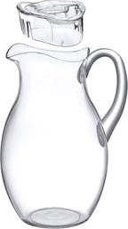 Amazing Abby - Bubbly Grand - Plastic Pitcher (96 oz, 3 Quart), Clear Water Pitcher with Lid, Fridge Jug, BPA-Free, Shatter-Proof, Great for Iced Tea, Sangria, Lemonade, Juice, Milk, and More
