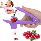 Cherry Pitter Tool,Cherry Pitter Cherries Stone Remover Tool for Making Cherry Jam,Cherry & Olive Pitter with Space-Saving Lock Design