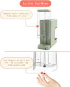 Beautiful 20-Bar Slim Espresso Machine | Single & Double Shot Programmable Brewing, Compact 4.7-in Width, Stainless Cup Warmer, Auto Shut-Off, 50 oz Tank (Cornflower Blue)