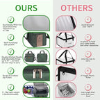 iknoe Large Cooler Bag Collapsible, 15L Insulated Bags, Leakproof Lunch Cooler Tote with Multi-Pockets for Adult, Insulated Lunch Box for Beach, Picnic, Work, Grayish Green 24-Can