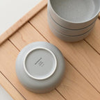 WENSHUO Cereal Bowls Set of 4, Modern Stoneware Bowls, Chip and Scratch Resistant, 24 oz (Sandstone Gray)