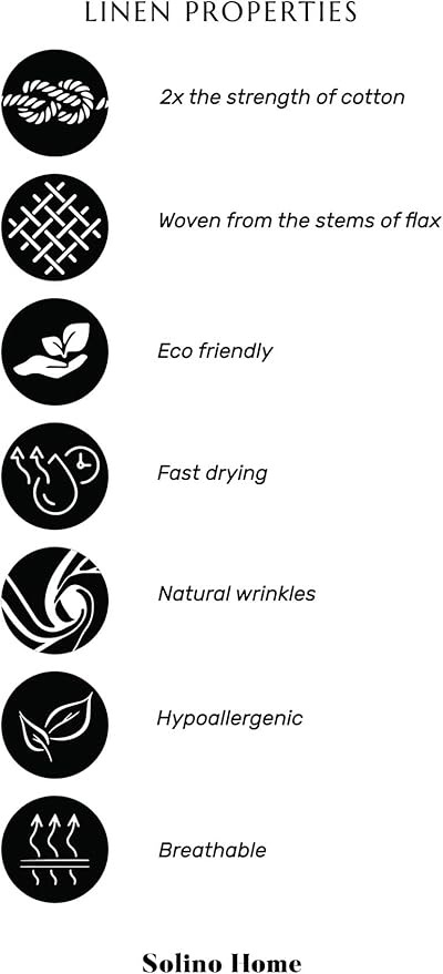 Solino Home Linen Tablecloth 60 x 108 Inch - 100% Pure Linen Oyster Grey Table Cloth for Rectangular Tables - Athena, Machine Washable Cloth Tablecloth for Summer, Fall, Autumn, Halloween