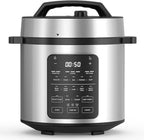 Simple Deluxe 14-in-1 Electric Pressure Cooker - 6QT Stainless Steel Slow & Rice Cooker, Steamer, Sauté, Yogurt Maker, Multi-Cooker with Dishwasher-Safe & Non-Stick