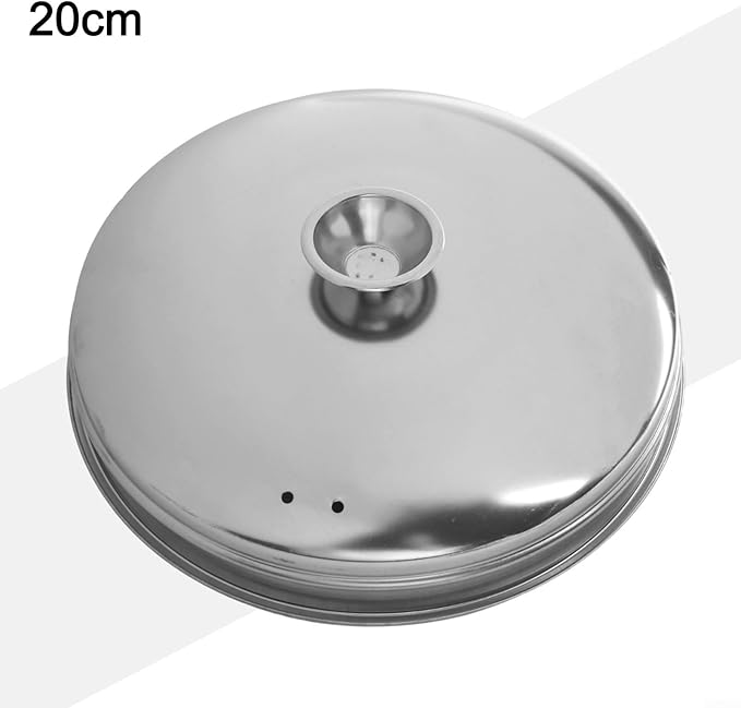 Stainless Steel Steamer Tray for Healthy Cooking for Vegetables, Meat, and Baby Food (20cm pot cover)