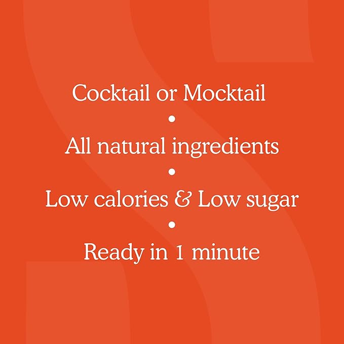 SAYSO Skinny Cardamom Paloma | The Original Craft Cocktail Tea Bag Mixer | Organic, Certified Gluten-free, Non-GMO |< 15 Cal, 0g Sugar, Steep in Cold Water & Spirits, For a Perfect Mocktail, 8 count