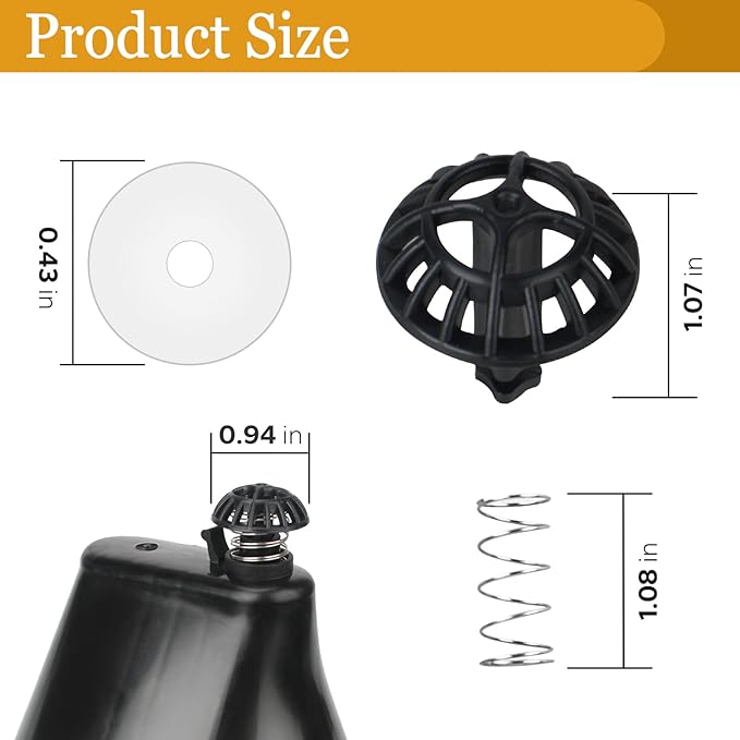 Coffee Machine Brew Basket Bottom Spring Loaded Stopper Kits Compatible with Cuisinart Coffee Makers, Coffee Maker Parts Fit for Cuisinart DCC-1200, DCC-1200BCH, DCC-1200BW Brew Basket, 2 Pack