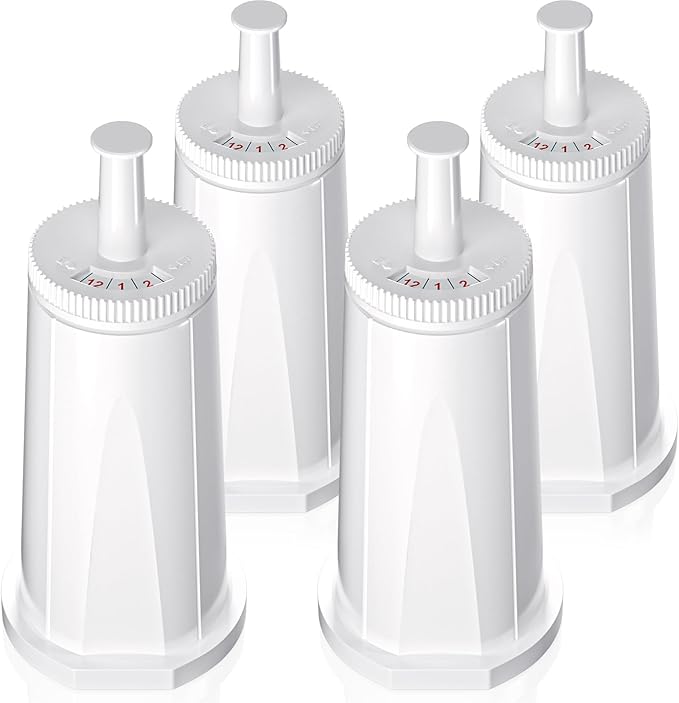Replacement Water Filter for Breville Espresso Machine Barista Touch Bes880, Barista Pro BES878, Oracle Touch BES990, Oracle BES980, Dual Boiler BES920 Bambino ClaroSwiss Sage, Pack of 4