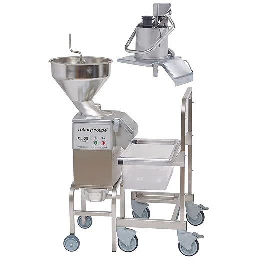 Robot Coupe CL55B NODISC Single-Speed Bulk Continuous Feed Commercial Food Processor with Side Discharge, 120v (Discs NOT Included)