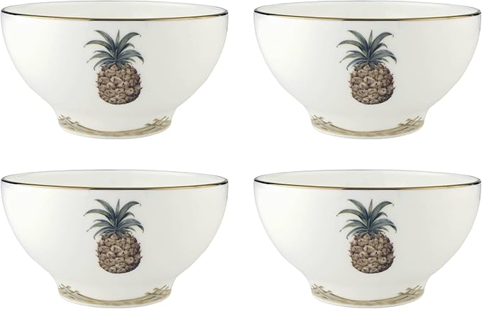 Lenox 897300 British Colonial Bamboo Rice Bowls, Set of 4