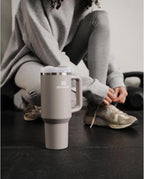 STANLEY Quencher H2.0 Tumbler with Handle and Straw 40 oz | Flowstate 3-Position Lid | Cup Holder Compatible for Travel | Insulated Stainless Steel Cup | BPA-Free | Ash