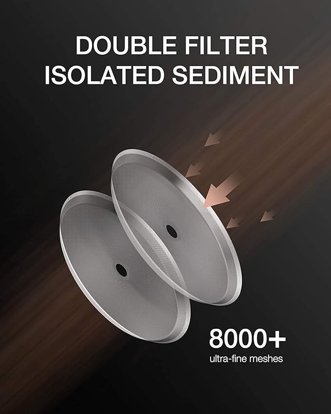 BAYKA 34oz 1 Liter French Press Coffee Maker, Christmas Coffee Lover Gifts Basket Set, Heat Resistant Thickened Borosilicate Glass Stainless Steel Brewer, Cold Brew Cafetera Teapot for Kitchen, Copper