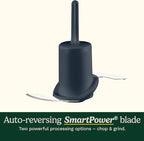 Cuisinart Mini-Prep Plus Food Processor, 24-Ounce Mini Food Processor to Chop Herbs, Vegetables, and Hard Cheese, 24-Ounce Work Bowl, Reversible Stainless Steel Blade, DLC-2ABC, Brushed Chrome/Nickel