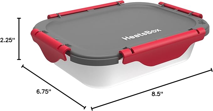 Inner Dish Set of 2 Reusable Stainless Steel Containers with Lid to Meal Prep Food | Freezer and Oven Safe | Compatible Go Lunch Box (buy separately, not included)