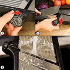 Adjustable Stainless Steel Mandoline Slicer for Kitchen – Sharp & Durable Vegetable and Fruit Cutter with Non-Slip Grip, Safety Gloves, Cleaning Brush – Easy-Clean & Dishwasher-Safe