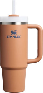 Stanley Quencher H2.0 Tumbler with Handle and Straw 30 oz | Flowstate 3-Position Lid | Cup Holder Compatible for Travel | Insulated Stainless Steel Cup | BPA-Free |Toast