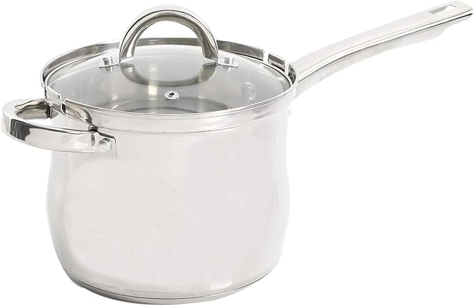 Oster 91537.03 Sangerfield 3.65-Quart Stainless Steel 3-Piece Deep Fryer Cookware Set – Durable Kitchen Frying Pots