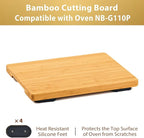 Cutting board Compatible with Panasonic NB-G110P FlashXpress Toaster Oven (Oven Excluded), Countertop Oven Accessories, With Heat Resistant Non-Skid Silicone Feet, Protects Cabinet, More Storage Space