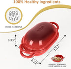Dutch Oven for Bread Baking – Premium Cast Iron Pot with Lid – Perfect for Sourdough, Artisan Loaves & No-Knead Bread – 2 QT / 1.9L (Enameled, Round, Oven & Stovetop Safe), Red