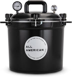 All American 1930 21.5qt Pressure Cooker/Canner (The 921), Onyx Black - Exclusive Metal-to-Metal Sealing System - Suitable for Gas, Electric, or Flat Top Stoves - Made in the USA