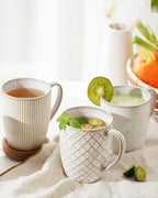 getstar Coffee Mugs Set of 4, 18 oz Ceramic Coffee Mug Microwave and Dishwasher Safe, Coffee Cups Ceramic with Big Handle