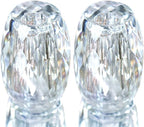 Refillable Crystal Seasoning Bottle Salt and Pepper Shakers Kitchen Decor (Set of 2) Salt Shaker Set
