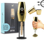 Banana Bros OTTO Electric Smart Spice Grinder - Automatic Herb Grinder with Smart Technology - USB Rechargeable - Portable Milling for Dry Herbs and Spices - Gold - Carrying Case Included