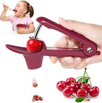 Cherry Pitter Tool,Cherry Pitter Cherry Stone Remover Tool for Making Cherry Jam Cherries Corer Pitter Tool，Cherry & Olive Pitter with Space-Saving Lock Design,Cherries Corer Pitter Tool, Red