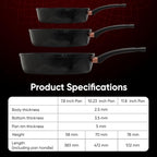 Sunhouse Ultra Titanium Nonstick Coating Aluminum Pan with 4-Layer Non-stick Coating, Non-Toxic, PTFE PFOA & PFAS Free, Stay-Cool Handle, Compatible with All Stovetops (12 inch)