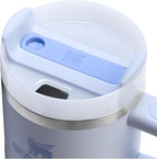 Stanley Quencher H2.0 Tumbler with Handle and Straw 20 oz | Flowstate 3-Position Lid | Cup Holder Compatible for Travel | Insulated Stainless Steel Cup | BPA-Free | Dew Drop