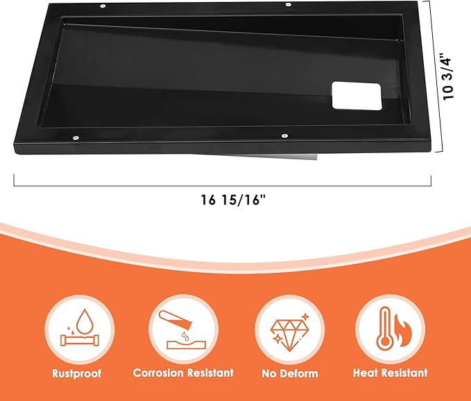 91353 Grease Tray for Weber Spirit 210 Series Grill, Drip Pan Tray for Weber Spirit 210 (2009 and 2012), Grease Tray for Weber Accessories, Replacement for Weber 91353 Grill Model