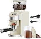 Gevi Coffee Grinder Electric,Coffee Bean Grinder with 35 Grind Settings for Espresso,Drip,French Press,Burr Coffee Grinder for Home Use,Anti-static Design,Beige