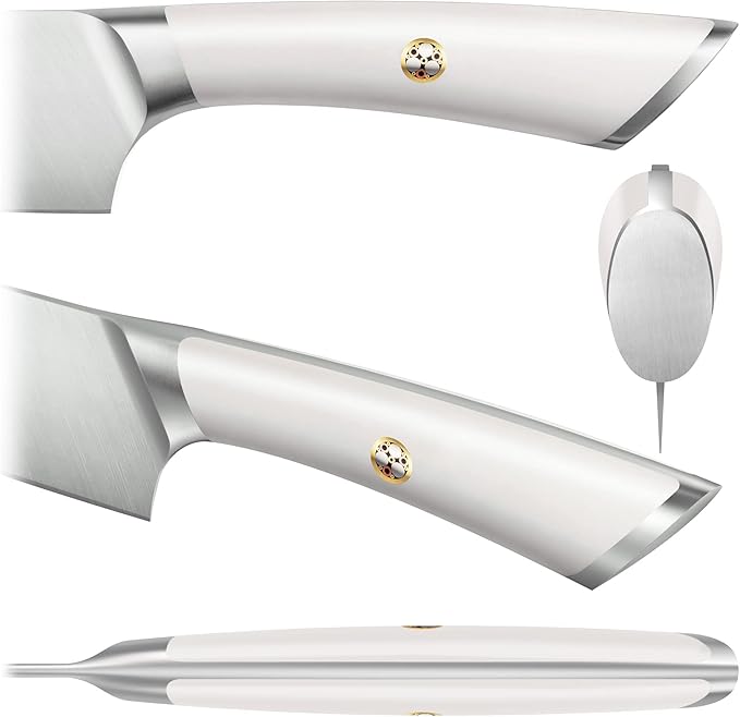 Cangshan ELBERT Series German Steel Forged Starter Knife Sets (White, 3-Piece)