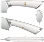 Cangshan ELBERT Series German Steel Forged Starter Knife Sets (White, 3-Piece)