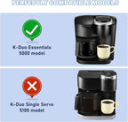 12 Cup Coffee Maker Carafe Replacement Pot Compatible with Keurig 5000 & 5500 K-Duo Essentials and K-Duo Hot & Iced Brewers K5600 (Gen 2) Only (NOT Fit K-Duo 5100 Model)
