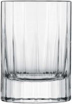 Luigi Bormioli Bach 2.25 oz Liqueur Glasses, Set of 4 - Fine Laser-Cut Rims Durable Thick Base, Made of SON-hyx Crystal - Sinuous Design Mixed Drink Glass - Made in Italy, Dishwasher Safe