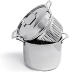 BergHOFF Professional Tri-ply 18/10 Stainless Steel 13Pc Cookware Set With Matching Lid Safe Grip Handle Induction Cooktop Measurement Markings Inside Fast & Even Heat Oven Safe Dishwasher Safe