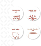 GLING [6 Pack - 16 oz.] Glass Can Shaped Cups Beer & Coffee Tumbler Glasses, Cordial Glasses, Cocktail Glasses