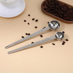 2Pcs 1 Tablespoon 2 Tablespoon Coffee Scoop Stainless Steel Long Handle Measuring Spoon 1 tbsp 2 tbsp Measuring spoon 15 ml 30 ml Coffee Scoop for Ground Coffee