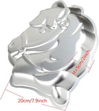 3D Aluminum Cake Mould Horse Shape Cake Pan Decorating Mould Pudding Chocolate Jelly Tins Baking Tool