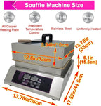 Commercial Souffle Making Machine Electric Dorayaki Maker Pancake Maker Non-Stick Single Copper Plate Muffin Pancake Dorayaki Souffle Machine 110V